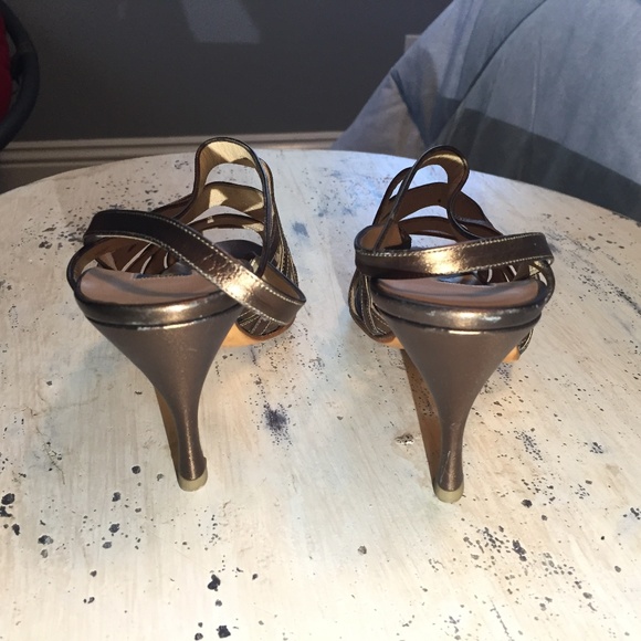 Ombeline Paris Sling Back Heeled Open Toe Sandals - Picture 4 of 8